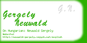 gergely neuwald business card